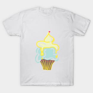 YELLOW BLUE ICE CREAM T-Shirt